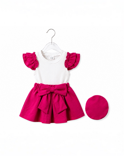 Royal Fuchsia Elegance Dress Set