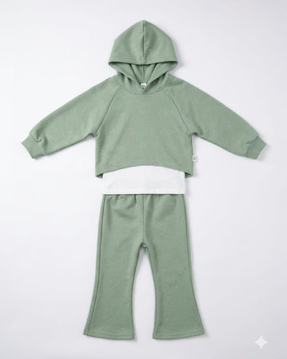 Sage Green 3 Piece Sparkle Cord Set