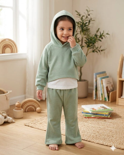 Sage Green 3 Piece Sparkle Cord Set
