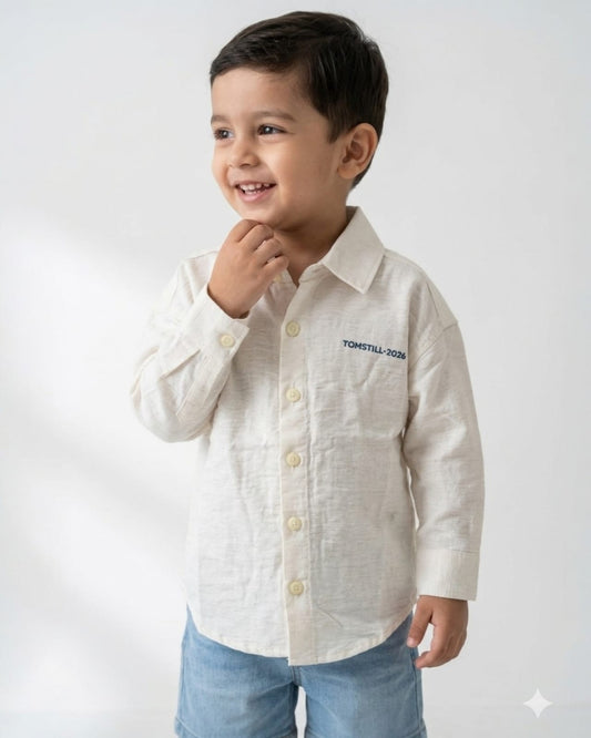 Classic Linen feel Shirt for Boys