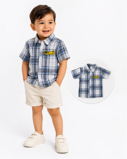 Urban Check Racer Shirt for Boys