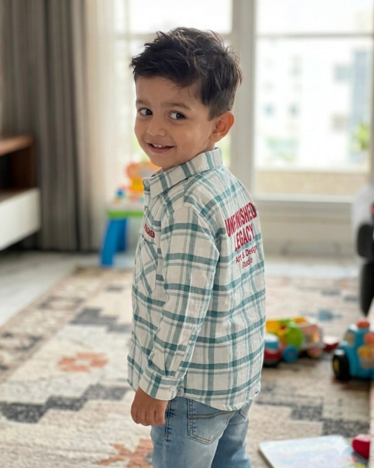 Checkered Casual Shirt for Boys
